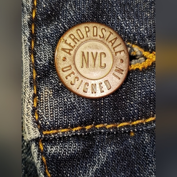 Aeropostale Midi Distressed Shorti Shorts Women’s Size 00 Blue - Picture 3 of 8